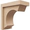Ekena Millwork 4"W x 8"D x 8"H Classic Emerson Rough Cedar Woodgrain TimberThane Corbel, Primed Tan CORUR04X08X08EMRRCPR - alternate 1